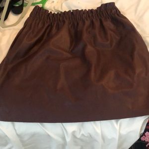 Zara leather skirt